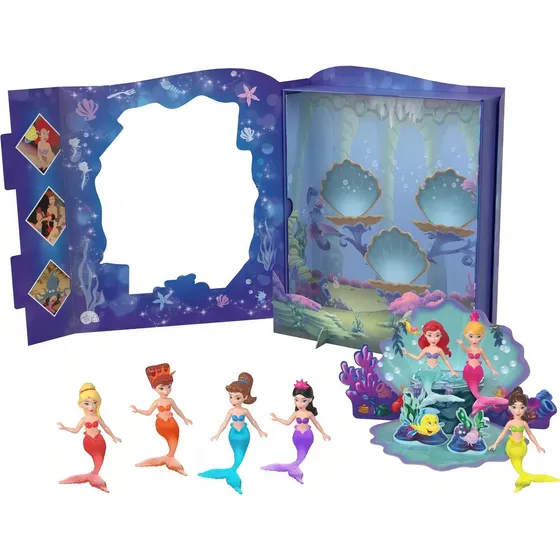 Disney Princess Set 7 Figuras Ariel La Sirenita Storybook