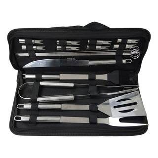 Set Estuche Kit Accesorios Y Utensilios Para Bbq Carne Asada Set Estuche Kit Accesorios Y Utensilios Para Bbq Carne Asada