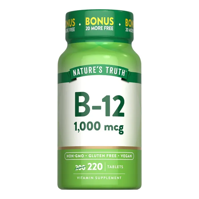 Vitamina B12 1000mcg 220 Tabletas Nature's Truth