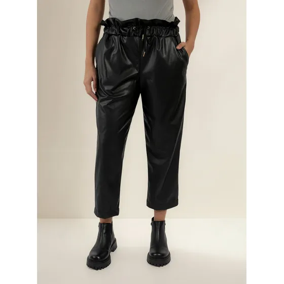 Babucha Pantalon De Cuerina Con Elastico En Cintura Talles