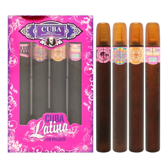 Cuba Latina By Cuba Para Mujer, Set De Regalo De 4 Piezas