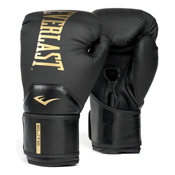 Guantes De Boxeo Espuma Triple Capa Elite2 Everlast 12 Oz Negro