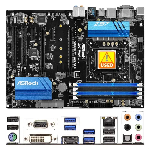 AkaK Placa-mãe Asrock Z97 Extreme3 Z97 Atx Lga 1150 Ddr3 Ladan