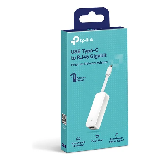 Adaptador De Rede Usb Tipo-c Para Ethernet Ue300c Tp-link
