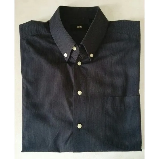 Camisa Army, Negra, Manga Larga, Talla L.