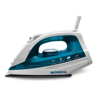 Ferro A Vapor Azul/branco 1200w F-32 Mondial Cor Azul Ferro A Vapor Azul/branco 1200w F-32 Mondial Cor Azul