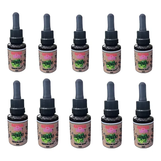 Aceite De Oregano Natural Es Salud En Frasco X10