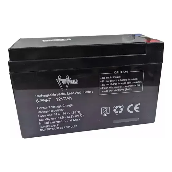 Bateria 12v 7ah Para Alarmas Cercos Ups Lamparas Recargables