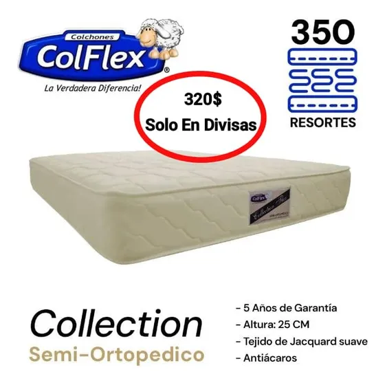 Colchón Matrimonial Colflex Collection 190x140cm