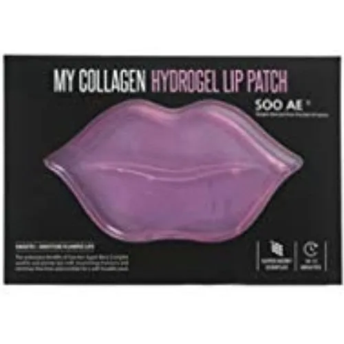 Soo Ae My Colageno Hidrogel Labial Parche Hojas, 0,22 Libra