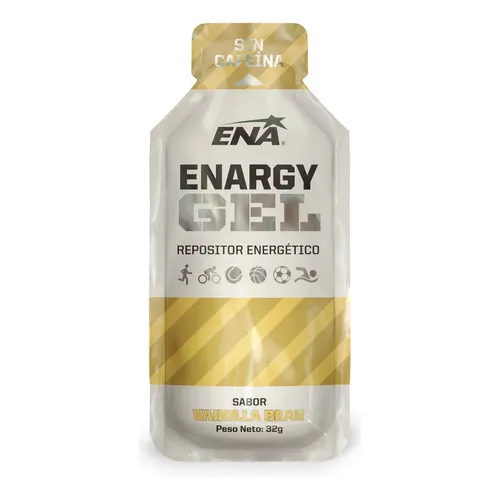 Enargy Gel Ena Caja X 12 Un Repositor Energetico Sin Cafeina Sabor Vainilla Bean