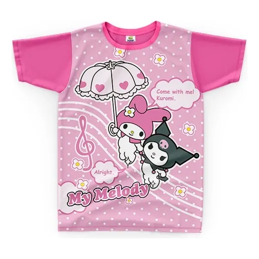 Franela Para Niñas De Kuromi Y Melody