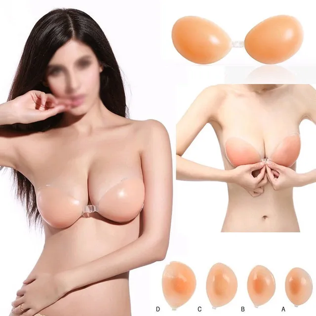 Brasier Silicona Push Up Stapless+tiras Silicona
