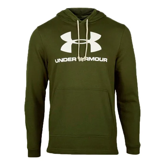 Buzo Canguro Under Armour Lifestyle Hombre Terry Verde Cli