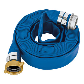 Manguera De Agua Plana Bombeo 1.5 7.5 M C/conex Mun Md-1576 Color Azul Manguera De Agua Plana Bombeo 1.5 7.5 M C/conex Mun Md-1576 Color Azul