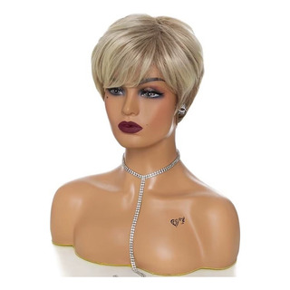 Peruca Wig Curta Estilo Pixie Cabelo 100% Bio Organica Peruca Wig Curta Estilo Pixie Cabelo 100% Bio Organica