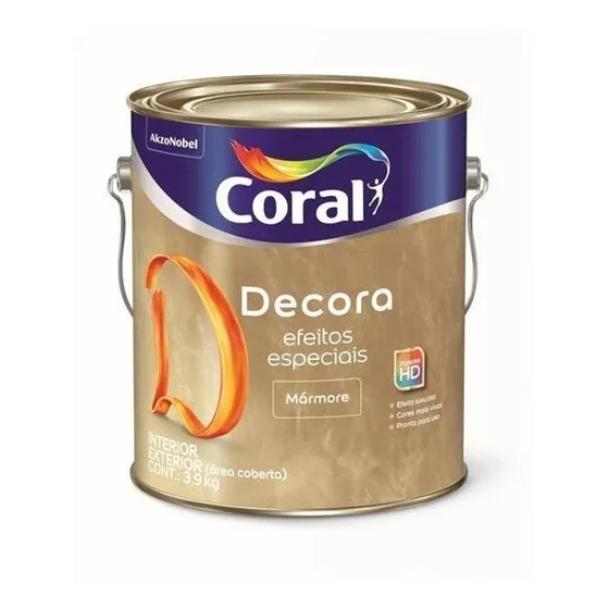 Efeito Mármore Coral Decora 2,1l - Cores Claras E Médias