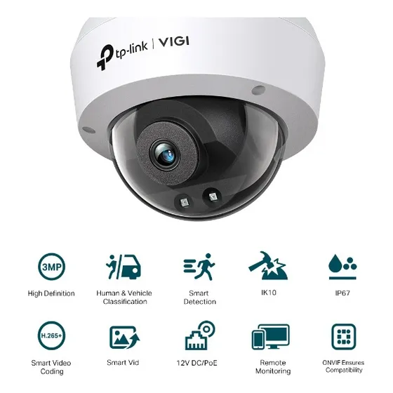 Vigi C230i Dome Network Cam 3mp 2.8mm