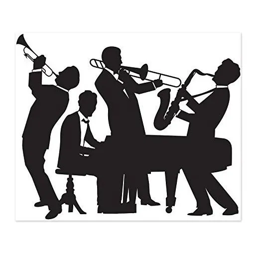 Beistle 52178 Gran Banda De Jazz 20s Instamural 5 X 6 Decora