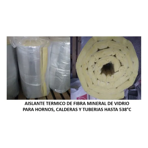 Aislante Térmico Fibra De Vidrio Tuberías, Calderas, Equipos
