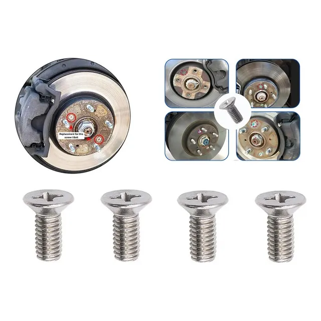 4 Tornillo De Retencion Disco De Freno Para Jetta 1992-2020