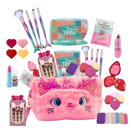 Kit Maquiagem Infantil Bloqueirinha Feminino Festa Completo