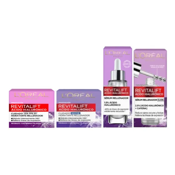 Pack Revitalift Hialu Cr Día + Noche + Serum + Eye Serum