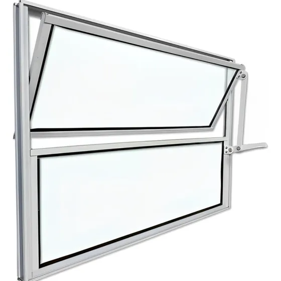 Vitro Basculante Aluminio 40x60 Modelo Horizontal Brilhante