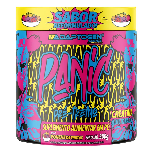 Panic 300g - Pré Treino Adaptogen Science Usa - Original