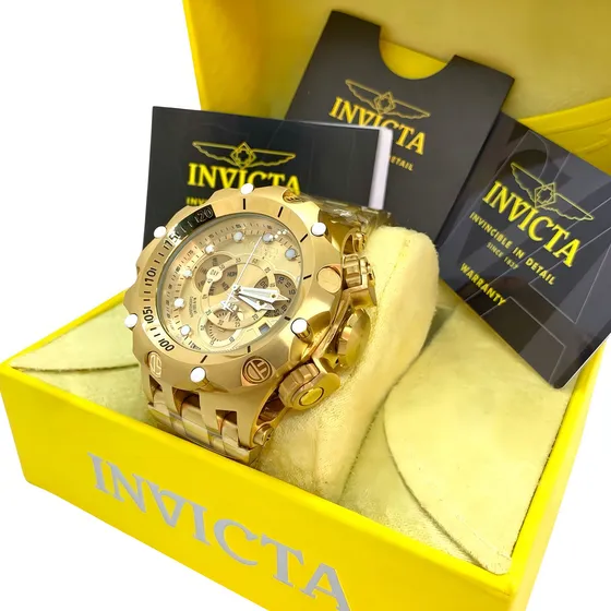 Relógio Invicta Venon Hybrid 27792 Original Banhado Ouro 18k