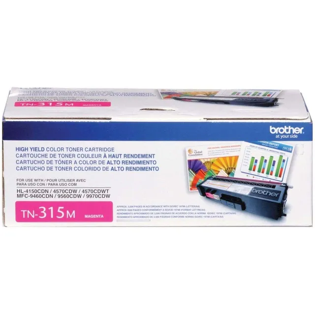 Toner Brother Tn315m Color Magenta 3500 Paginas Laser 1pza