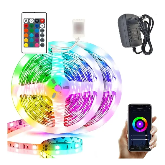 Tira Cinta Luces Led Rgb Wifi Maxwell 20 Metros Total Kit