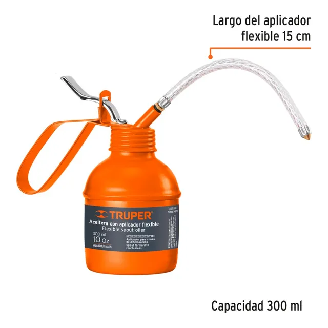 Aceitera De 300 Ml (10 Oz) Con Aplicador Flexible Truper