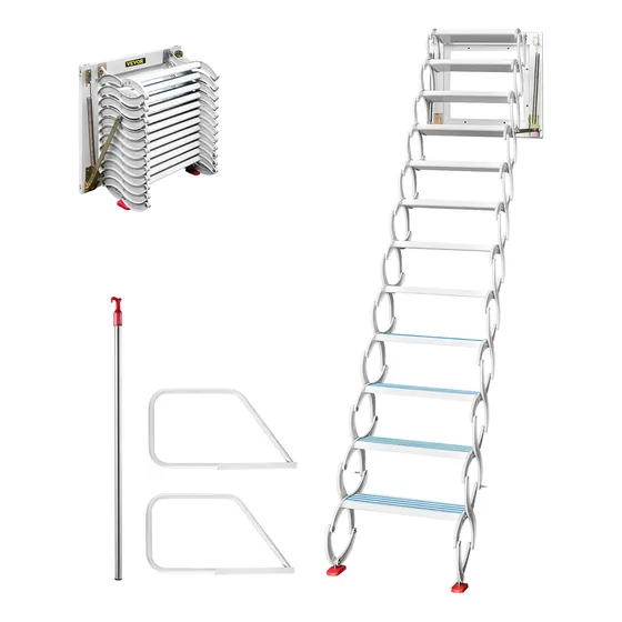 Escaleras Para Ático De 12 Escalones De Aleación De Acceso A