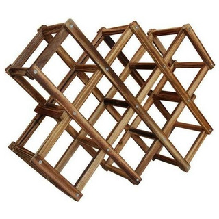 Botellero, Cava De Madera Plegable, Para 10 Botellas De Vino Botellero, Cava De Madera Plegable, Para 10 Botellas De Vino