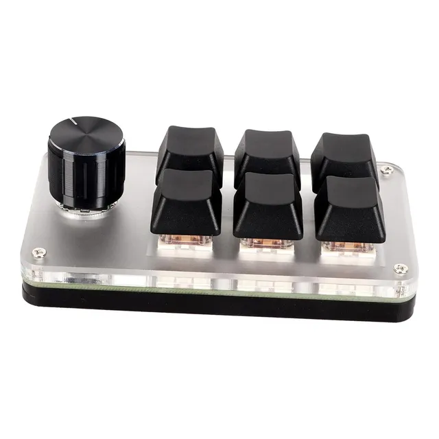 Teclado De Juegos Mecánicos Macro Zyyini Mini, Enchufe De In
