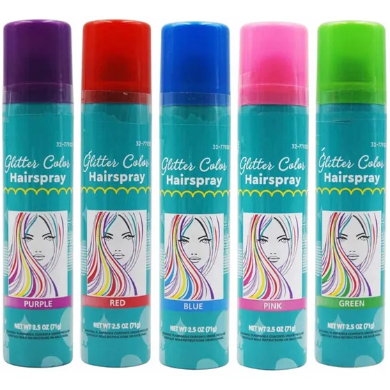 Tinte Spray Temporal Cabello Mechones Lavable Pintura