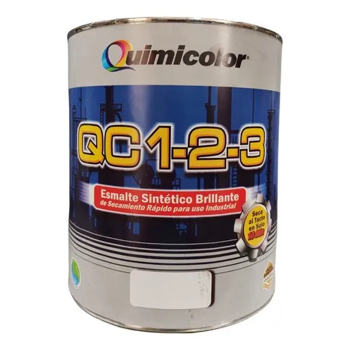 Pintura Esmalte Aluminio Limon Secamiento Rapido Quimicolor