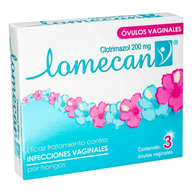 Lomecan V 3 Óvulos Vaginales Clotrimazol 200 Mg