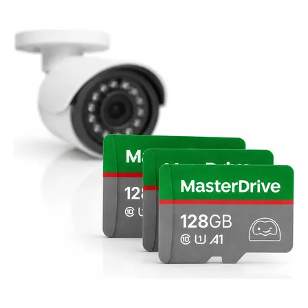 Kit 3 Cartões Micro Sd 128gb Câmera Segurança Classe 10 A1