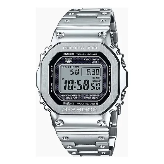 Relógio Casio G-shock Gmw-b5000d-1 Full Metal Prateado