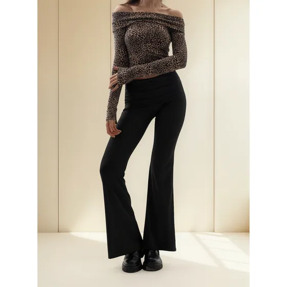 Pantalon Oxford Con Cintura Doblada Aldana Mujer Naif