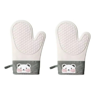 1 Par De Guantes Aislantes De Silicona Gruesos Para Horno 1 Par De Guantes Aislantes De Silicona Gruesos Para Horno