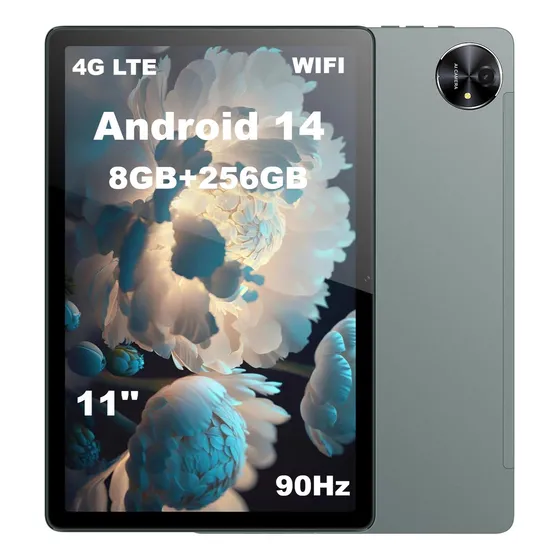 Tablet Black Shark Pad 6, 11'' FHD pantalla, 90 Hz, tablet con sim card 8GB RAM, 256GB ROM, Android 14 con cámara 16 MP y 8 MP Color verde