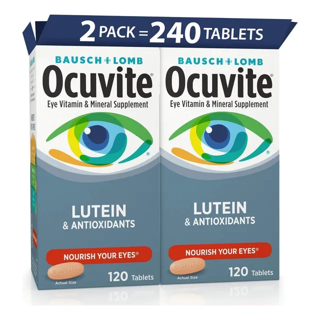 Ocuvite Lutein & Antioxidants 120 Tabletas Apoyo Ocular