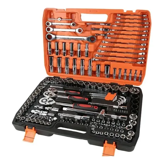 Kit de Herramientas DNA DOS Profesional de 151 Piezas con Llaves de Trinquete y Vasos, para Taller y Hogar