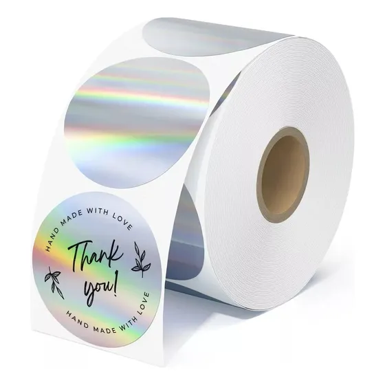 400 Labels/roll Etiquetas Térmicas De Redondas Autoadhes