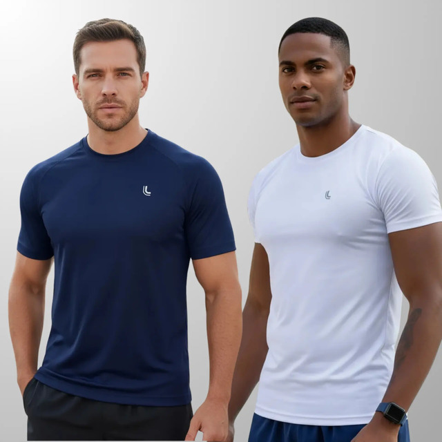 Kit 2 Camiseta Dry Masculina Fit Lupo Básica Academia Kit 2 Camiseta Dry Masculina Fit Lupo Básica Academia