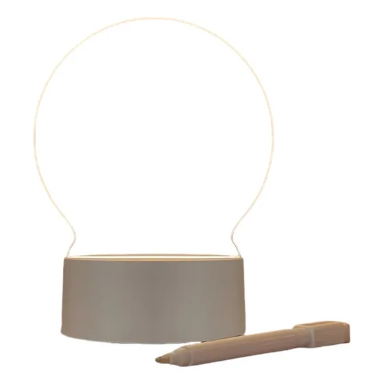 Pizarra Acrílica Led Veladora Con Forma De Globo