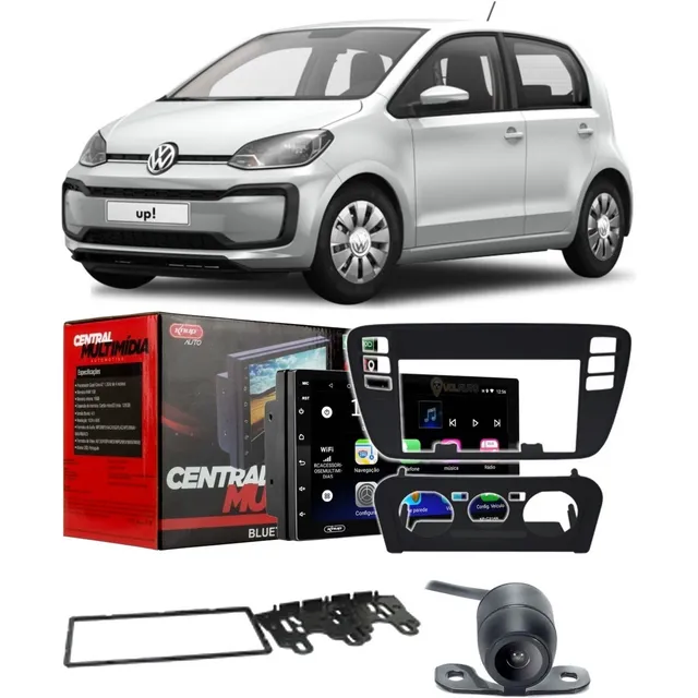 Radio Som Midia Android 10 Gps Volkswagen Up 2014 2015 2016